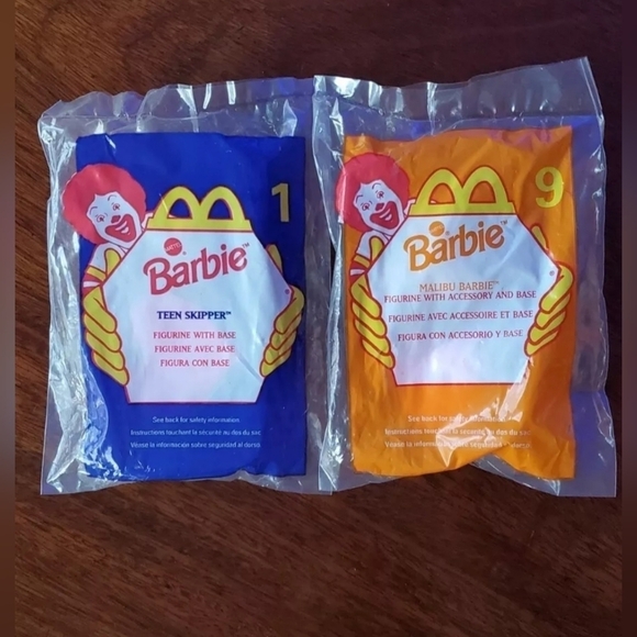 McDonald's Other - Barbie McDonalds Happy Meal Toy 1999 Malibu#9 & 1998 Teen Skipper#1